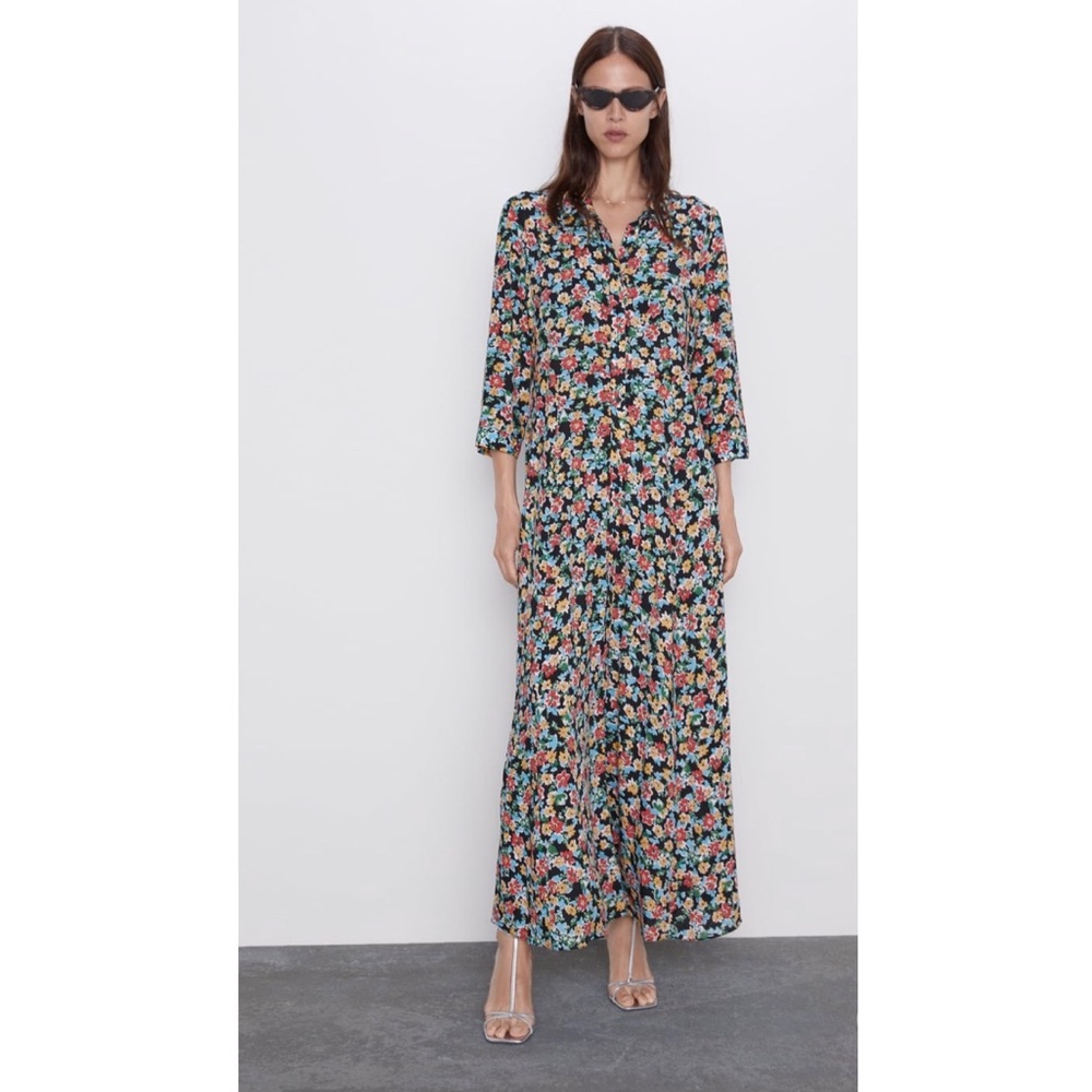 ZARA Floral Print Dress.